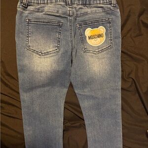 Moschino Denim Jeans with Bear Patch